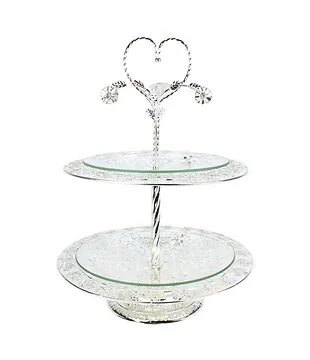 ETAGERE CNR002 SILVER 2-LAYER
