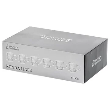 BRICARD RONDA LINES TEEGLÄZERSET | 6-TEILIG