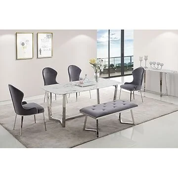 BARI EETTAFEL | 180X90X76 CM MARMER 757-1