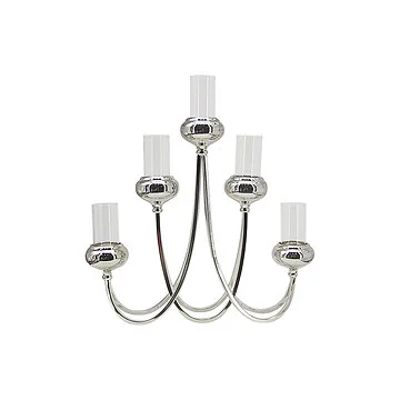FUGURATO ELEGANCE CANDLE HOLDER 17A0165S-L | SILVER