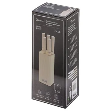 FERVEO YADIS KEUKENMESSENSET | BEIGE 6-DELIG