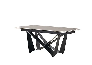 CENTO EETTAFEL MAT ZWART | 180/240X90X76 CM MARMER 576-1
