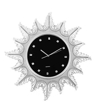 Wandklok Diamond Silver 70x70cm