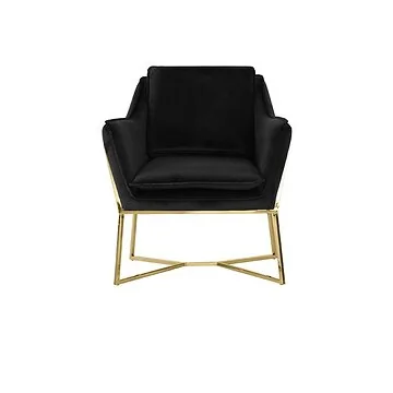 FOGGIA ARMCHAIR GOLD | BLACK FABRIC MJ11-111