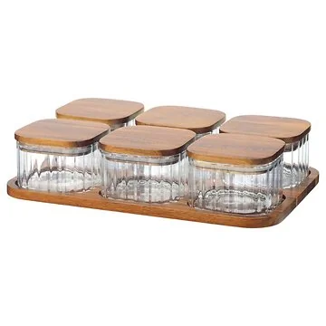 BRICARD ACACIA CONTAINERS SET 007A | 7-PIECE
