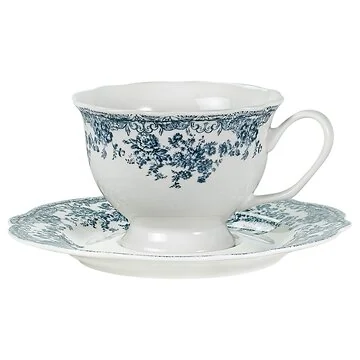 BRICARD FLEURY COFFEE SET | BLUE 12-PIECE