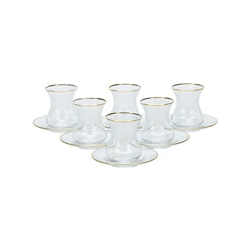 BRICARD ALIZE THEEGLAZEN SET | GOUD 12-DELIG