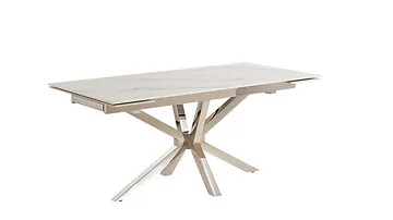 TERNI EETTAFEL ZILVER | 180/240X90X76 CM KERAMIEK CW002
