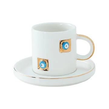 BBRICARD YADIGAR ESPRESSO SET | WEIß-GOLD 12-TEILIG