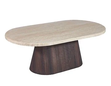 DESIO COUCHTISCH BRAUN | 130X70X45 CM TRAVERTIN