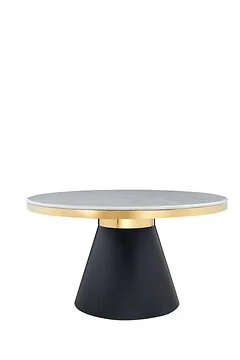 ROVIGO DINNER TABLE MATT BLACK | Ø140X76 CM MARBLE 928