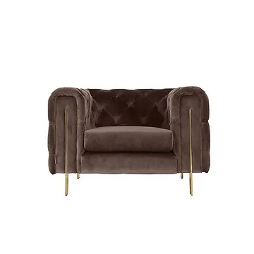 CAMPANIA  ARMCHAIR GOLD | BROWN FABRIC MJ11-82