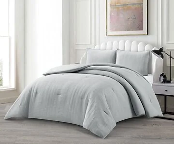 LAVELLA AFET TAGESDECKE SET | 240X250 CM GRAU 3-TEILIG