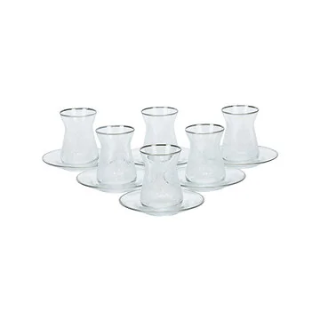 BRICARD ESMEE THEEGLAZEN SET | ZILVER 12-DELIG