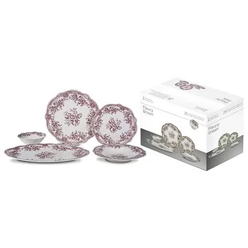 BRICARD FLEURY GESCHIRR SET | ROSA 25-TEILIG