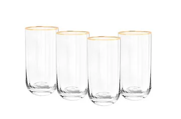 BRICARD CADIZ HIGHBALL-GLÄSER-SET| GOLD 4-TEIL