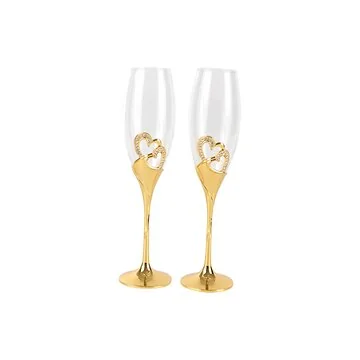 HOCHZEITSSET 002 GLÄSER | GOLD 2-TEILIG