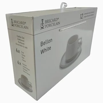 BRICARD BELLON COFFEE SET | WHITE 12-PIECE