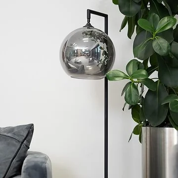 FLOOR LAMP ESSEN | BLACK  38X30X140 CM