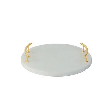 FUGURATO PRÄSENTIERBRETT MARBLE 0501 | WEISS-GOLD