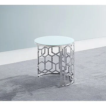 PALERMO BIJZETTAFEL 50*55CM WIT 2-DLG