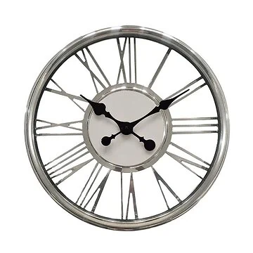 WANDKLOK CNR085-1 ZILVER 44CM
