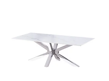 TERNI SALONTAFEL ZILVER | 130X70X42 CM KERAMIEK CW002