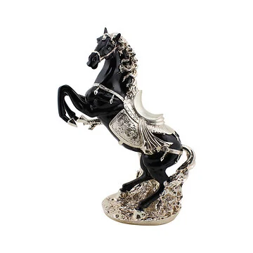 DECORATIE CNR054A PAARD | 60 CM ZWART-GOUD