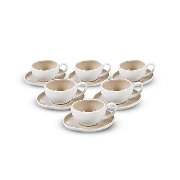BBRICARD BARLES ESPRESSO SET | WEIß-TAUP  12-TEILIG