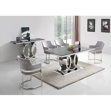 NAPOLI EETTAFEL | 180X90X76 CM ZWART