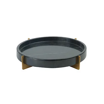 FUGURATO SERVIERSCHALE MARBLE 2002 | SCHWARZ - GOLD