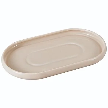 BRICARD BONDY PLATES SET | OVAL 26,8X16X2 CM TAUPE 6-PIECES