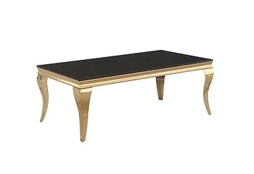 MILANO SALONTAFEL GOUD 130*70*45CM ZWART
