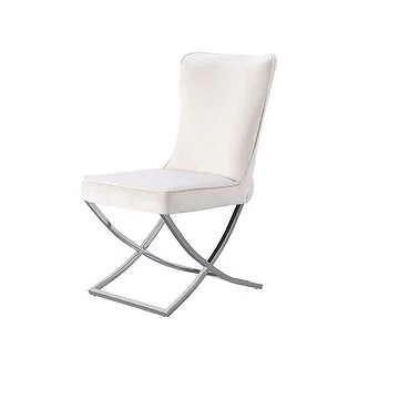 ANDRIA EETKAMERSTOEL | CREME STOF VELU01A