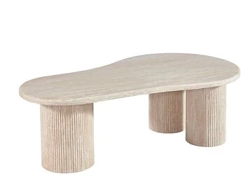 FABRO COUCHTISCH TRAVERTIN | 140X80X45 CM TRAVERTIN