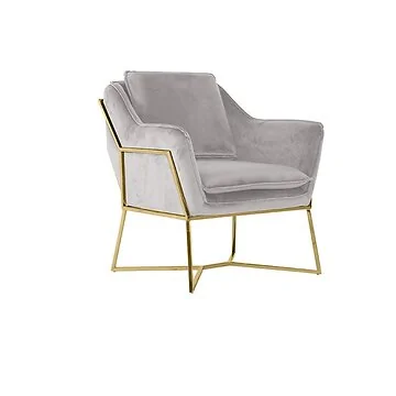 FOGGIA SOFA GOLD | LIGHT GREY FABRIC MJ11-67