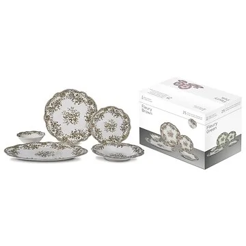 BRICARD FLEURY GESCHIRR SET | BRAUN 25-TEILIG