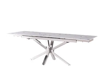 TERNI EETTAFEL ZILVER | 180/240X90X76 CM MARMER 757-1