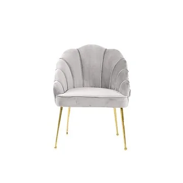 EMILLIA FAUTEUIL GOUD | LICHTGRIJS STOF MJ11-67