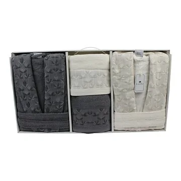 LAVELLA SIBEL WELLNESS SET | HELLGRAU-CREME 6-TEILIG
