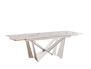 CENTO ESSTISCH SILBER | 180/240X90X76 CM KERAMIK CW002