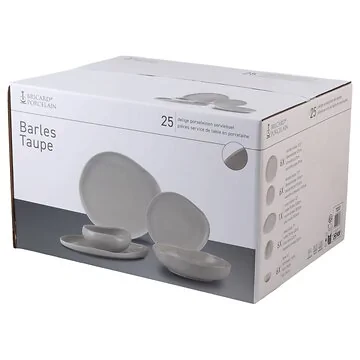 BRICARD BARLES TABLEWARE SET | TAUPE 25-PIECE