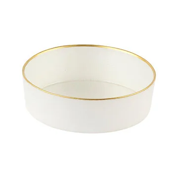 BRICARD REXY BOWLS SET | 16 CM PEARL WHITE-GOLD 6-PIECES