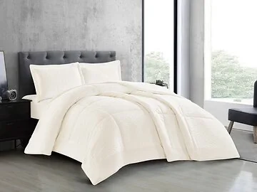LAVELLA NAZLI COMFORTER SET | 260X240 CM WHITE 3-PIECE