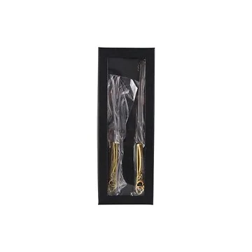 WEDDING SET 002 CAKE CUTLERY | GOLD 2-PIECE