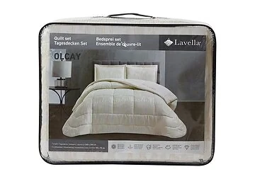 LAVELLA OLCAY BEDSPREI SET | 260X240 CM WIT 3-DELIG