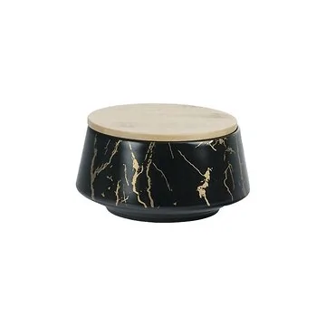 BRICARD VOORRAADKOM ZWART 6" + BAMBOO DEKSEL