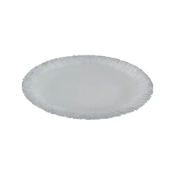 BRICARD FLASH  UNDER PLATE | 32 CM WHITE - SILVER 6-PIECES
