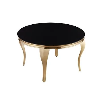 MILANO EETTAFEL GOUD | Ø130X76 CM ZWART