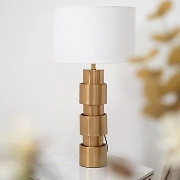 LUMCI LOTTY TISCHLAMPE | GOLD Ø35X67 CM